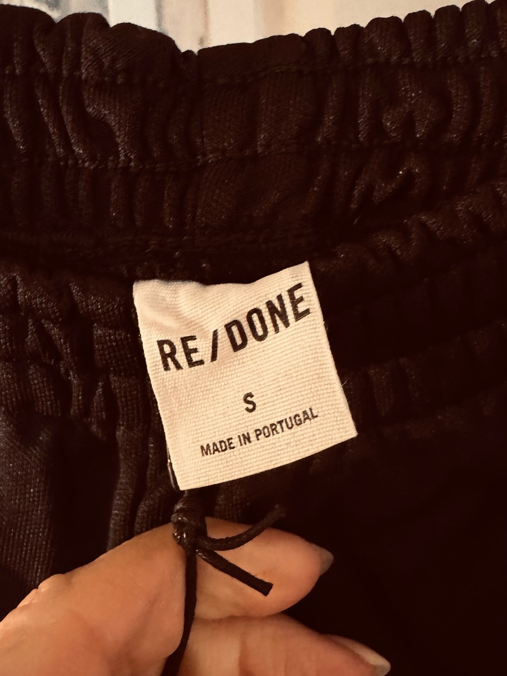 NWT Re/Done Black Slim Tapered Sweatpants - Picture 4 of 7